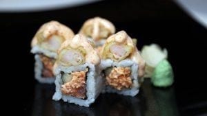 Spicy Tuna with Shrimp Tempura.