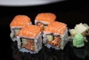 Spicy Tuna with Salmon.