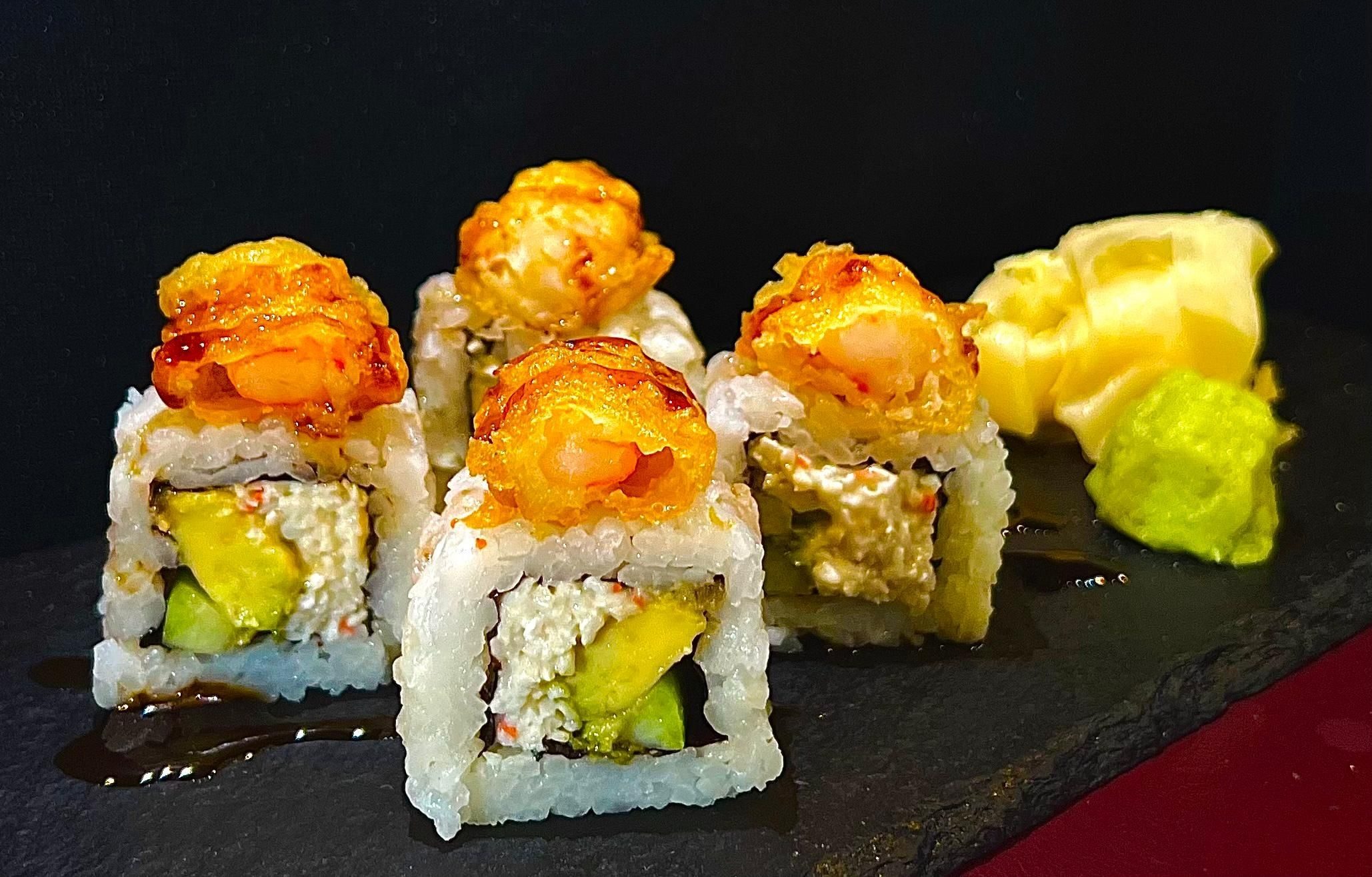 California with Shrimp Tempura.